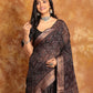 Designer All Over  Ajrakh Saree Natural Dyes(Pre-Order)-017