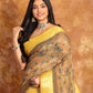 AJRAKH HALDI COLOR MAHESWARI SILK SAREE-019