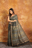 DESIGNER CHANDERI AJRAKH  SAREE-023