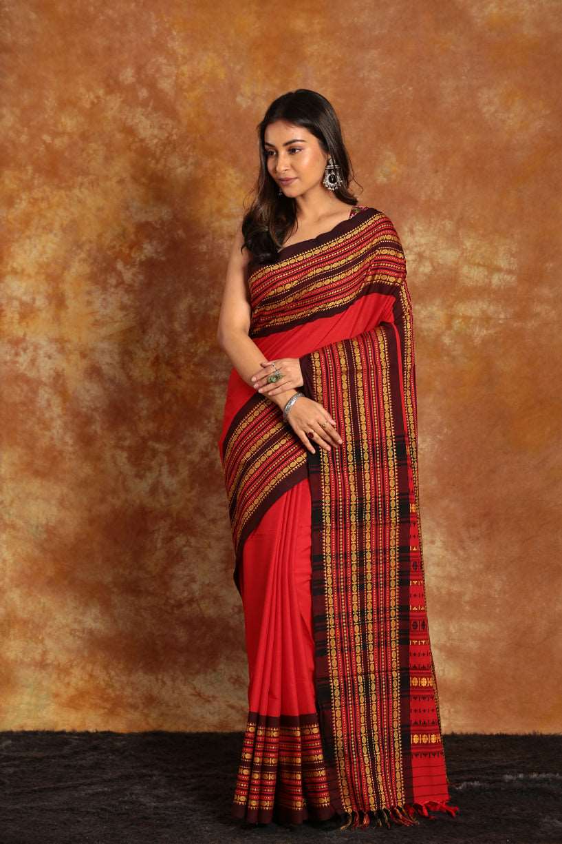 Bengal  Handloom Handspun Cotton Saree-007