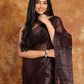 Satin Black Tissue Silk Saree-029