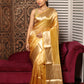 Macaroon Yellow Tissue Silk Saree-001