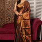 Golden Brown Tissue Silk Saree-002