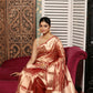 Shaded Golden Pink Tissue Silk Saree-005