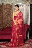 Red Tiisue Silk Saree-009