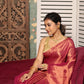 Red Tiisue Silk Saree-009