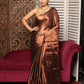 Golden Wood Brown Tissue Silk Saree-010