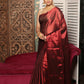 Royal Red Tissue Silk Saree-011