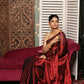 Royal Red Tissue Silk Saree-011