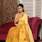 Golden Yellow Tissue Silk Saree-012