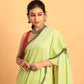 Fern Green-Handloom Cotton Saree-027