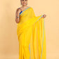 Cadmium Yellow-Handloom Cotton Saree-028