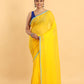 Cadmium Yellow-Handloom Cotton Saree-028