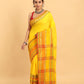 Golden Yellow-Handloom Cotton  Saree-030