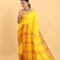 Golden Yellow-Handloom Cotton  Saree-030