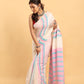 Pearl White-Handloom Cotton Saree-033