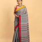 Metal Grey-Handloom Cotton Saree-036