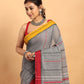 Metal Grey-Handloom Cotton Saree-036