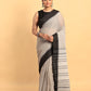 Metal Grey-Handloom Cotton Saree-043