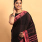 Black-Handloom Cotton Saree-050