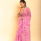 Muslin Jamdani in Nadeshiko Pink Saree-052