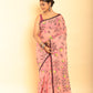 Muslin Jamdani in Baby Pink Saree-065