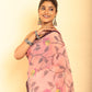 Muslin Jamdani in Baby Pink Saree-065