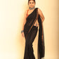 Black Handloom Cotton Saree-022