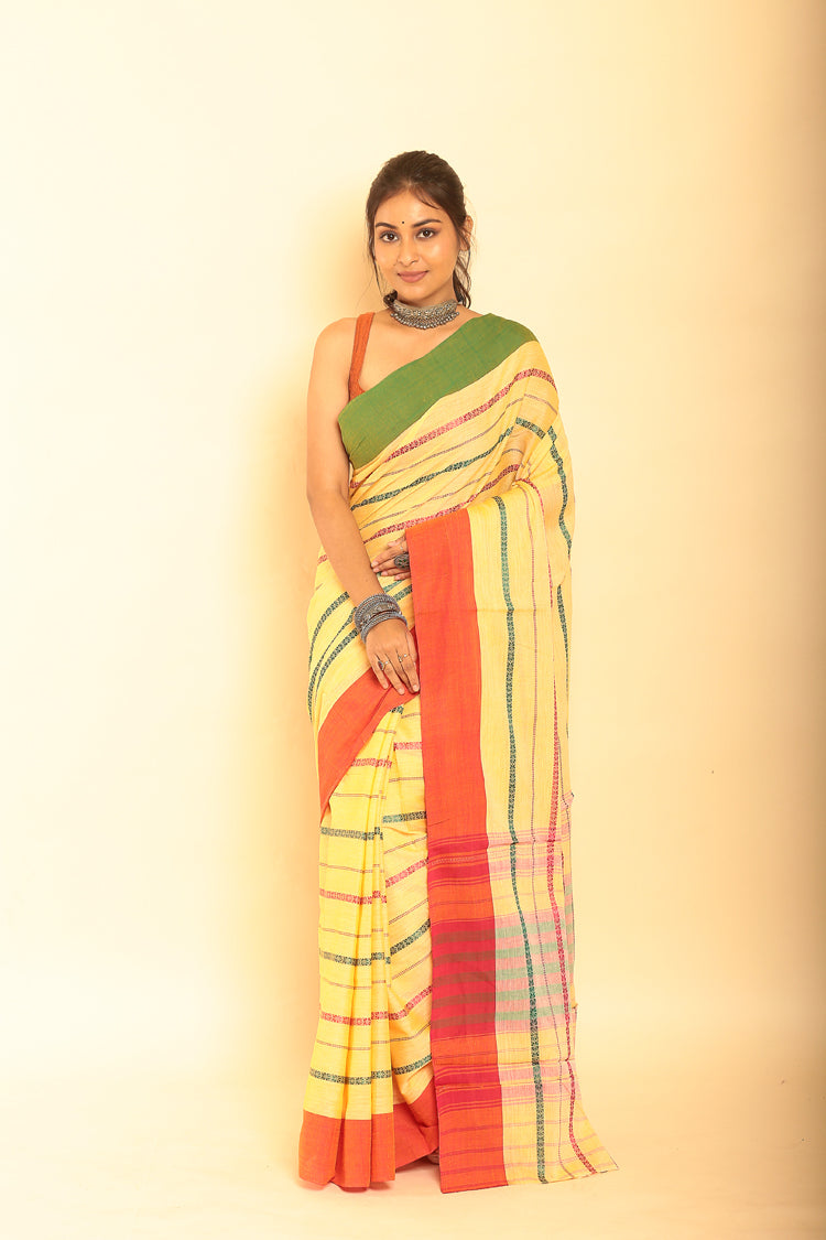 Multicolor Handloom Cotton Saree-007