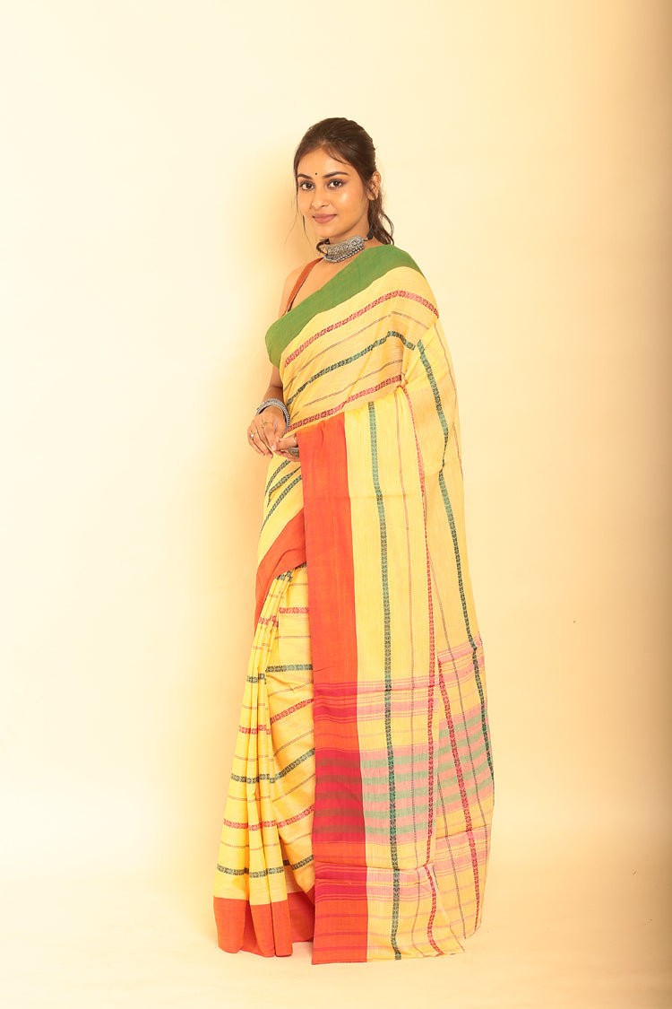 Multicolor Handloom Cotton Saree-007