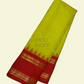 Pure Yellow  with Red and Golden Designed Pallu with Red Golden Zari Gadwal Silk Saree-008