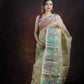 Beige Multicolor Floral Garden Jamdani Silk Saree(Pre-Order)-038