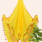 Cotton  Jamdani 2 Piece Set Kurti & Dupatta with  Bright yellow -177