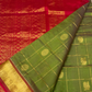 Olive Green And Red Border korvai Saree -130