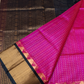 Hot Pink with Black Border korvai Saree -134