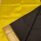 off black yellow Border korvai Saree -134