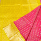 Punch Pink golden Yellow Border korvai Saree -137