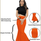 Saree Shapewear Fish Cut Style In Fire Orange Color - 004