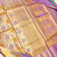 Golden Yellow- Purple Pallu Design Kanjivaram Saree- 048