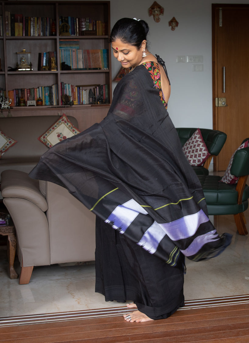 Black Ilkal Saree-004