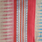 Beige & Red, Handloom Vidarbha Tussar Silk Saree with Multicolor Contrast Border-001