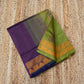 Korvai Saree in Pear Green with Oxford Blue Pallu - 051 - indeloom