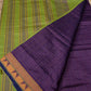 Korvai Saree in Pear Green with Oxford Blue Pallu - 051 - indeloom