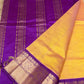 Bright Yellow With Golden Purple Border Korvai Saree - 099