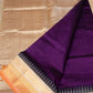 Wine Purple With Orange Border Korvai Saree - 113