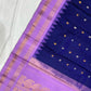 Pure HandwSareeoven Gadwal Silk Saree Midnight Purple -007