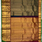 Pure Handwoven Gadwal Silk Saree Pine Green - 026