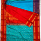 Pure HandwSareeoven Gadwal Silk Saree Aqua Blue -011