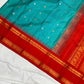 Pure HandwSareeoven Gadwal Silk Saree Aqua Blue -011