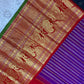 Pure Handwoven Gadwal Silk Saree Ultra Voilet - 029